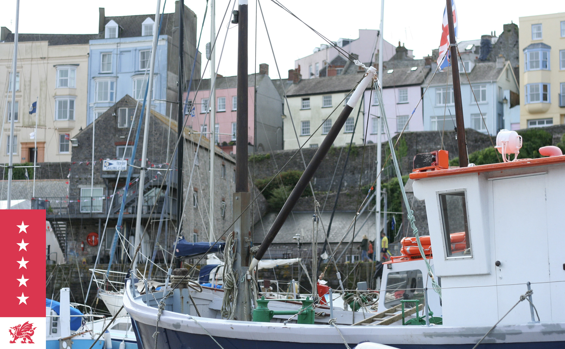 View of Tenby from the harbour