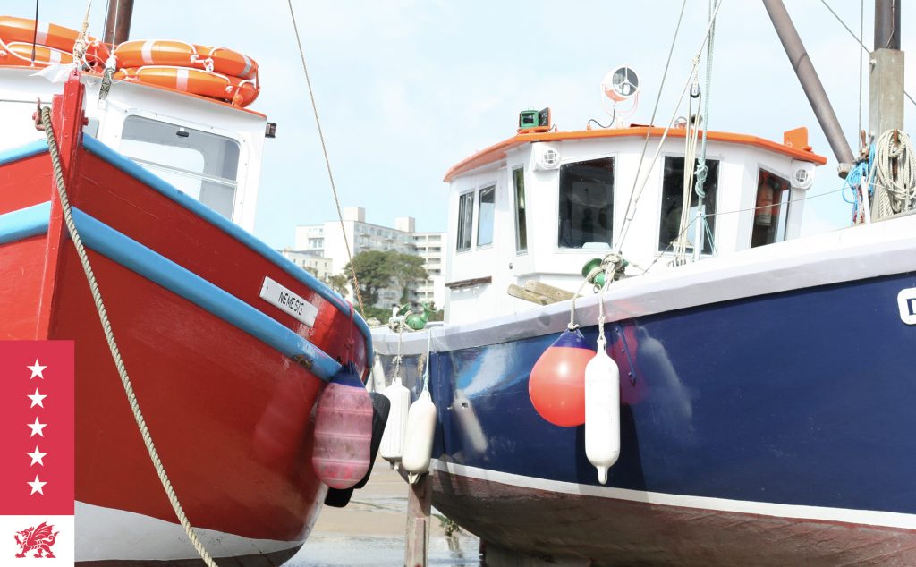 Boats in Tenby Harbour